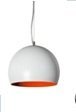 COLGANTE BOCHA 1872/C1B 23CM BLANCO TEXT/INT NARANJA